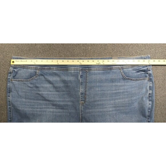 Torrid Jean Skinny Blue Super Soft Mid Rise Pull-on Jeggings Meteor size 6R - Picture 6 of 15